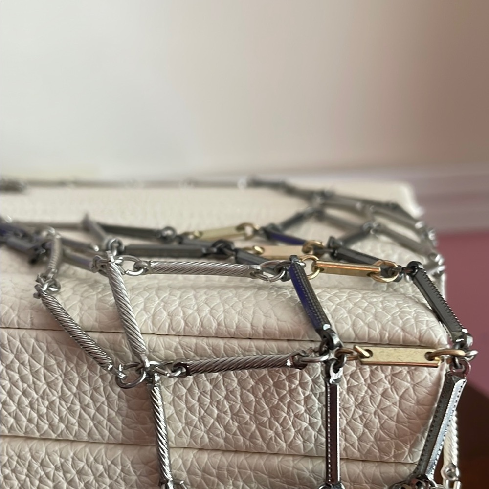Chic Layered Silver and Gold Necklace